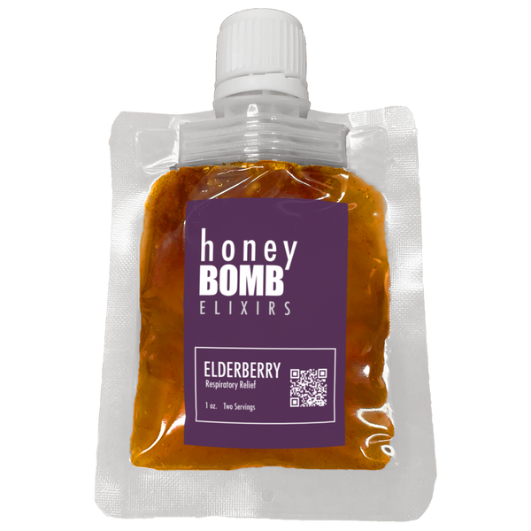 Honey Bomb Elixir (Elderberry) - Respiratory Relief