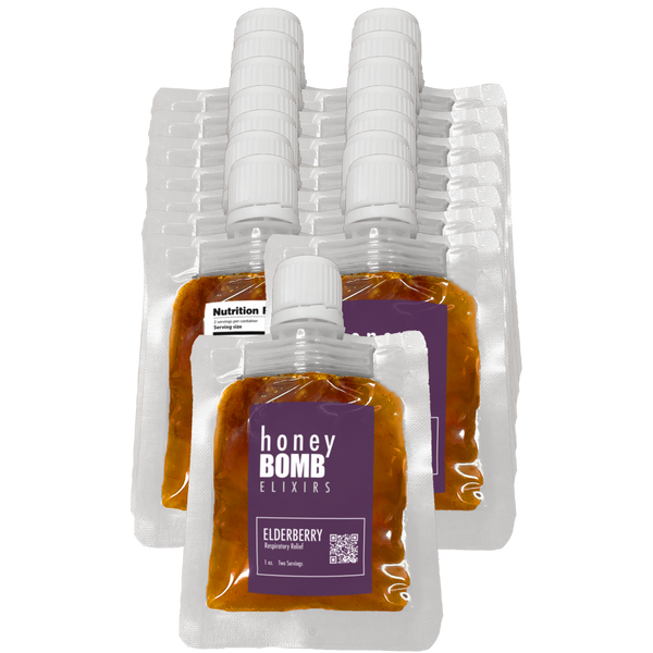 Honey Bomb Elixir (Elderberry) - Respiratory Relief